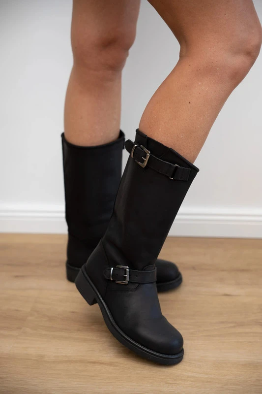 Włoskie buty, skórzane wysokie Subdued - obrazek 3